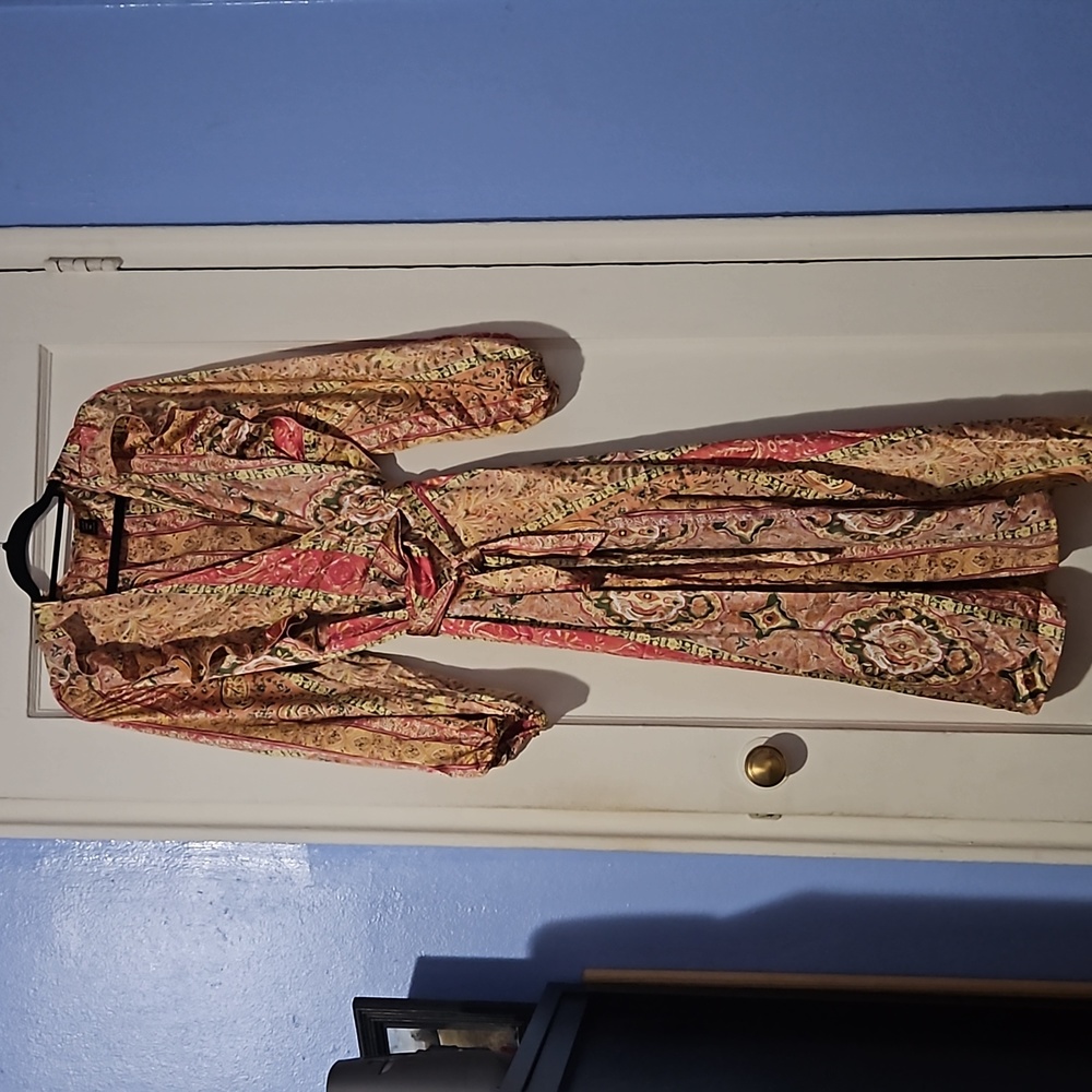 Long sleeve wrap dress